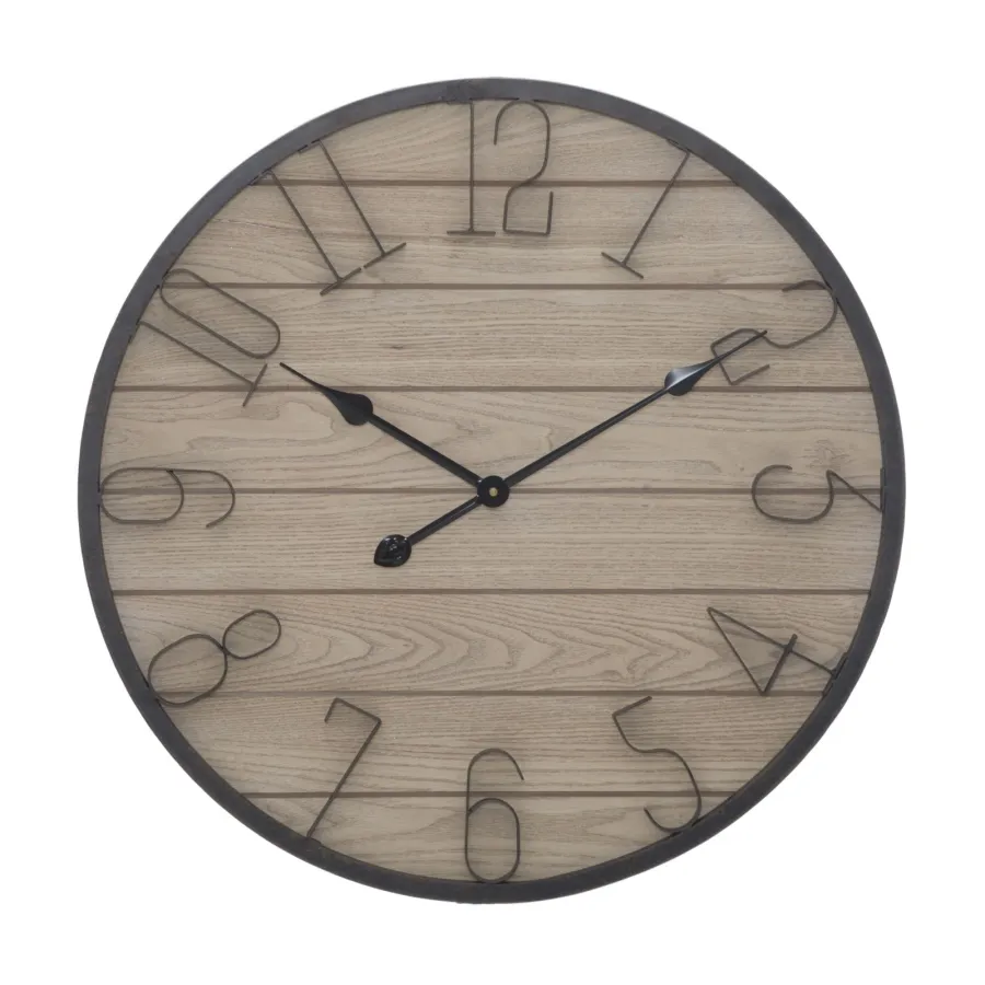 ZEGAR NA ŚCIANĘ WOOD 60X4,5 cm